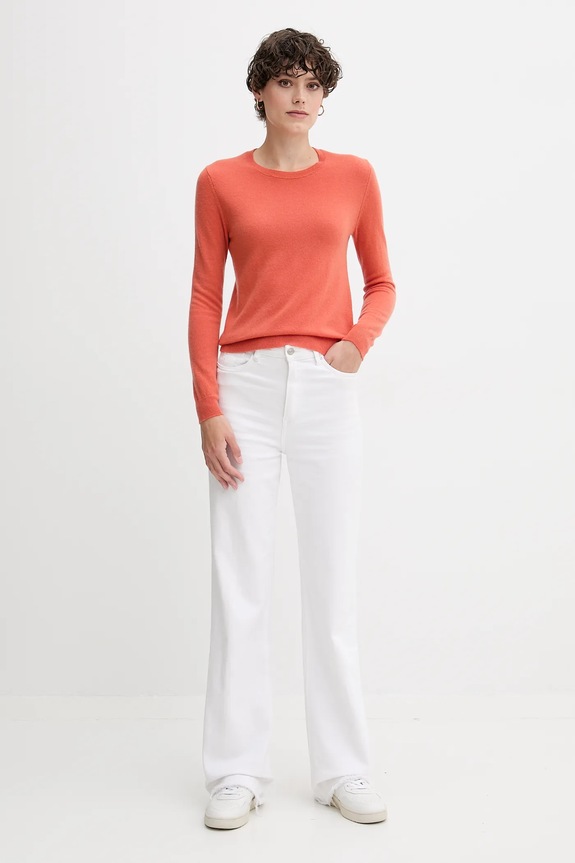 United Colors of Benetton pulover de lână 1002D1K01 portocaliu SS26