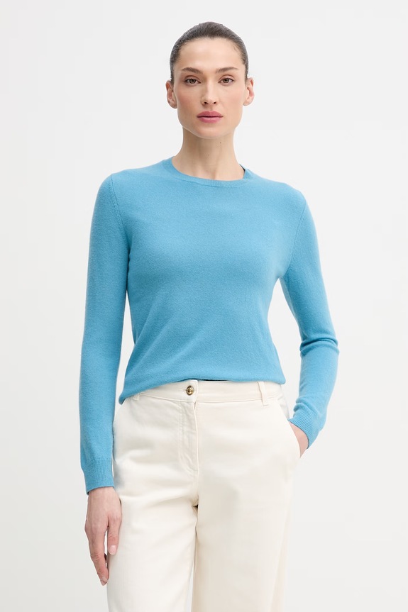United Colors of Benetton sweter wełniany niebieski 1002D1K01