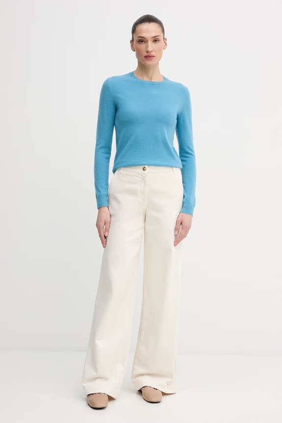 United Colors of Benetton sweter wełniany 1002D1K01 niebieski SS26