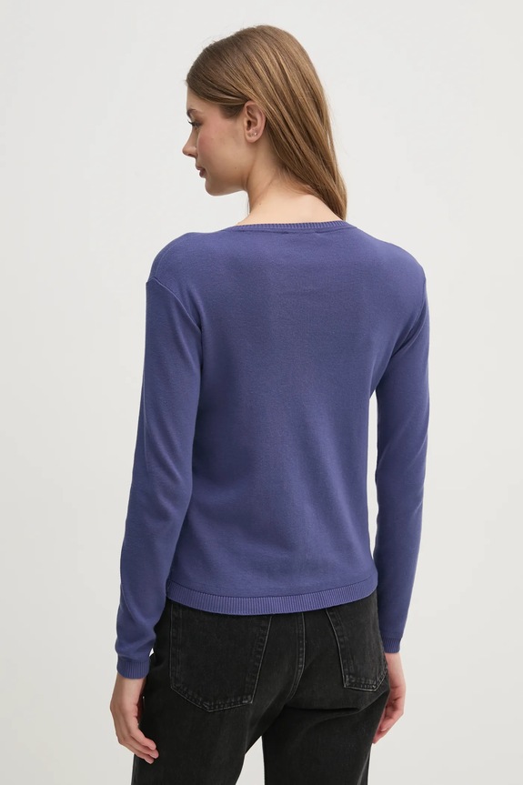 Дрехи Памучна жилетка United Colors of Benetton 1091D5558 тъмносин