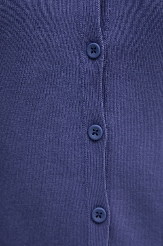 Памучна жилетка United Colors of Benetton 1091D5558 тъмносин