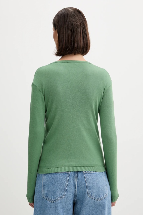 Îmbrăcăminte United Colors of Benetton cardigan din bumbac 1091D5558 verde