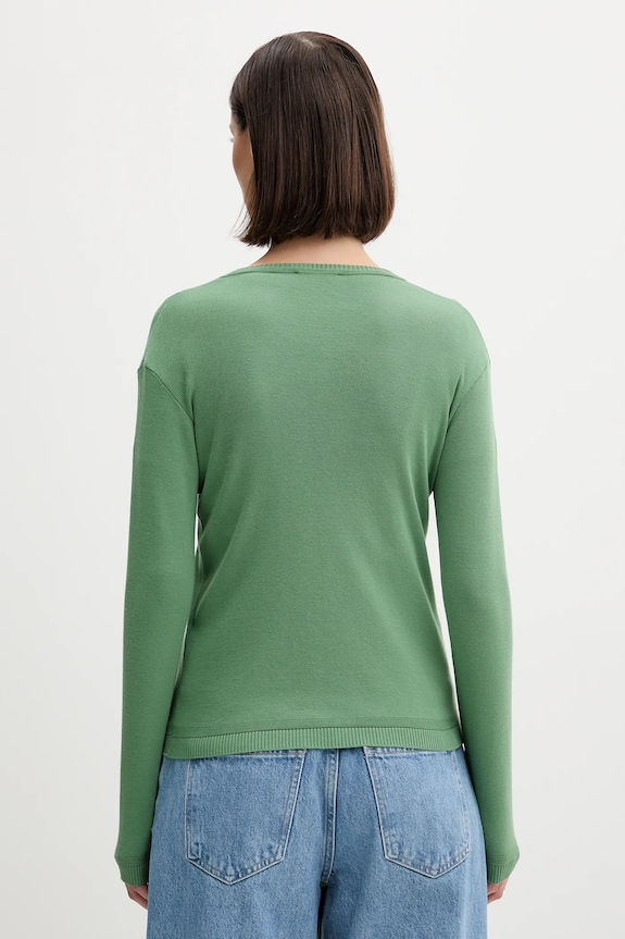 Îmbrăcăminte United Colors of Benetton cardigan din bumbac 1091D5558 verde