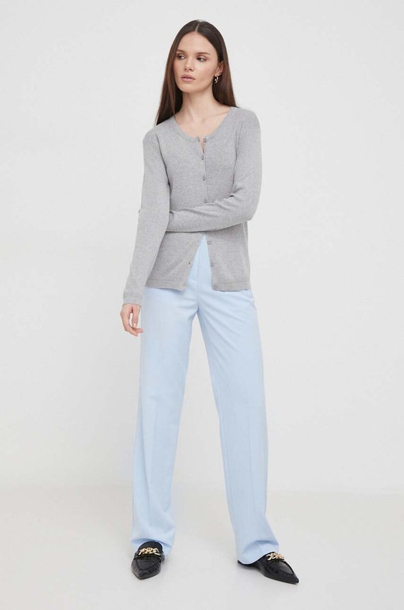 United Colors of Benetton kardigan bawełniany 1091D5558 szary AA00