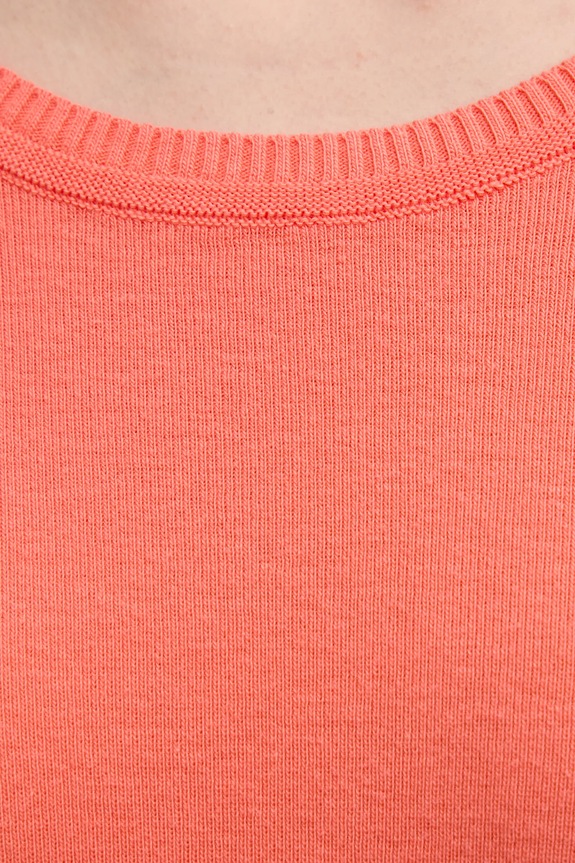 United Colors of Benetton sweter bawełniany pomarańczowy 1091D1M08