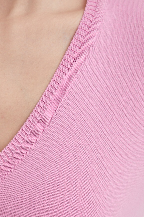 United Colors of Benetton sweter bawełniany 1091D4625 różowy