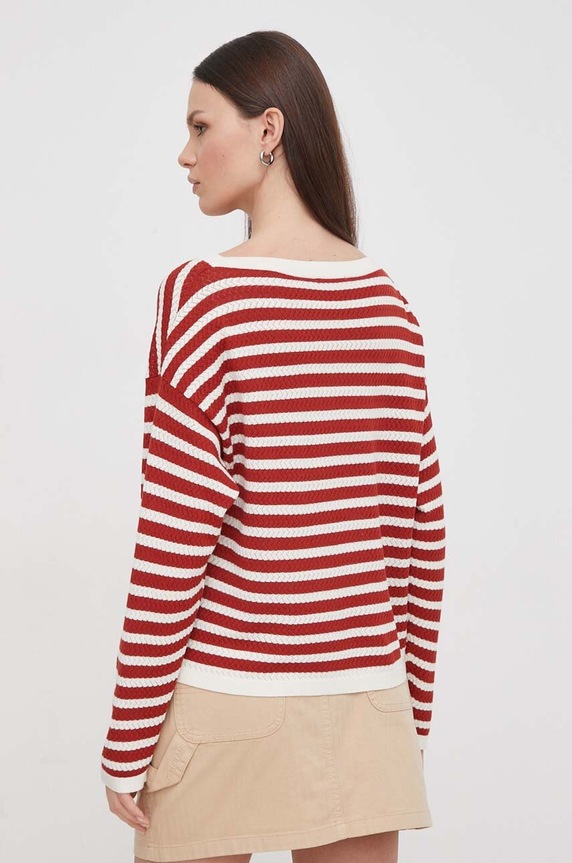 Odzież Sisley sweter 14ETL104D czerwony