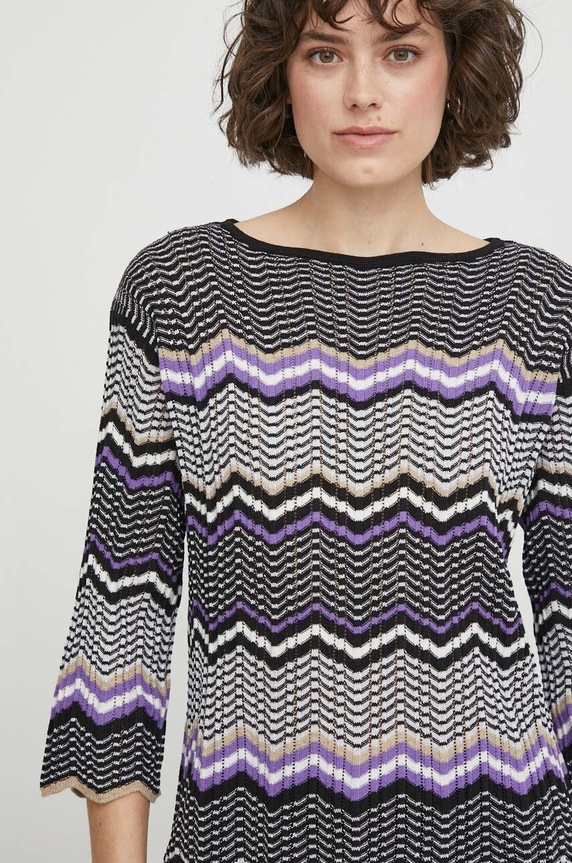 Sveter Sisley okrúhly viacfarebná 1136L104O