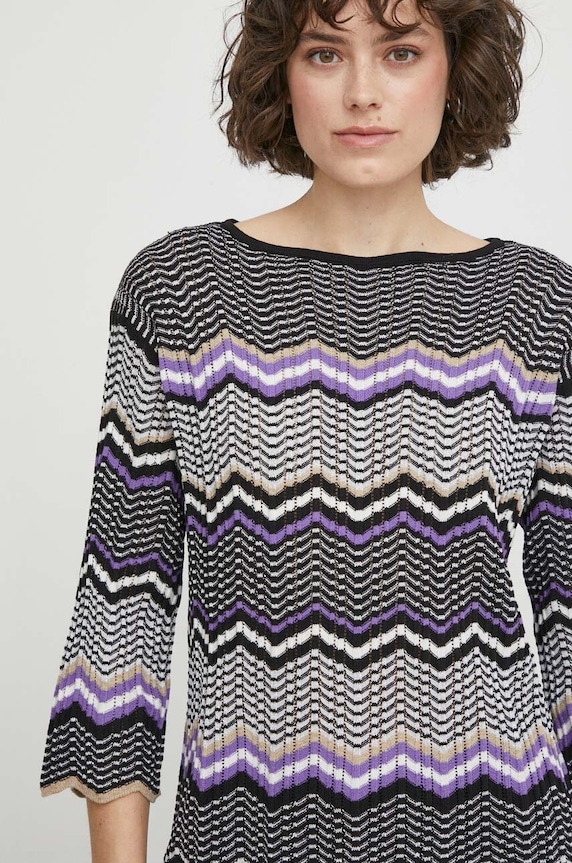 Sveter Sisley okrúhly viacfarebná 1136L104O
