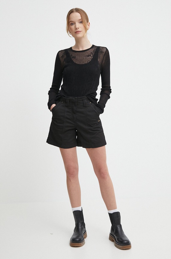 Sisley sweter 1084M104S czarny SS24