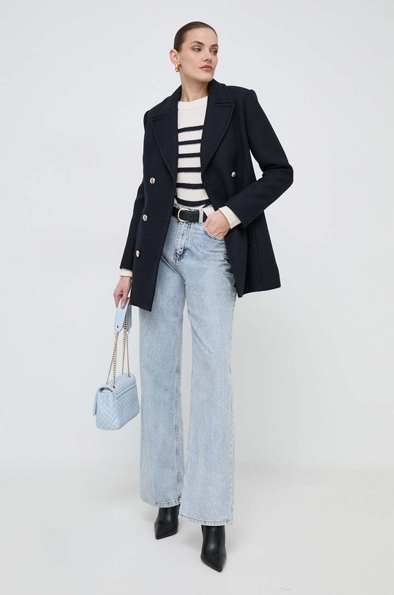 Morgan sweter MASHI MASHI.MARINE/IVOIRE beżowy AW25