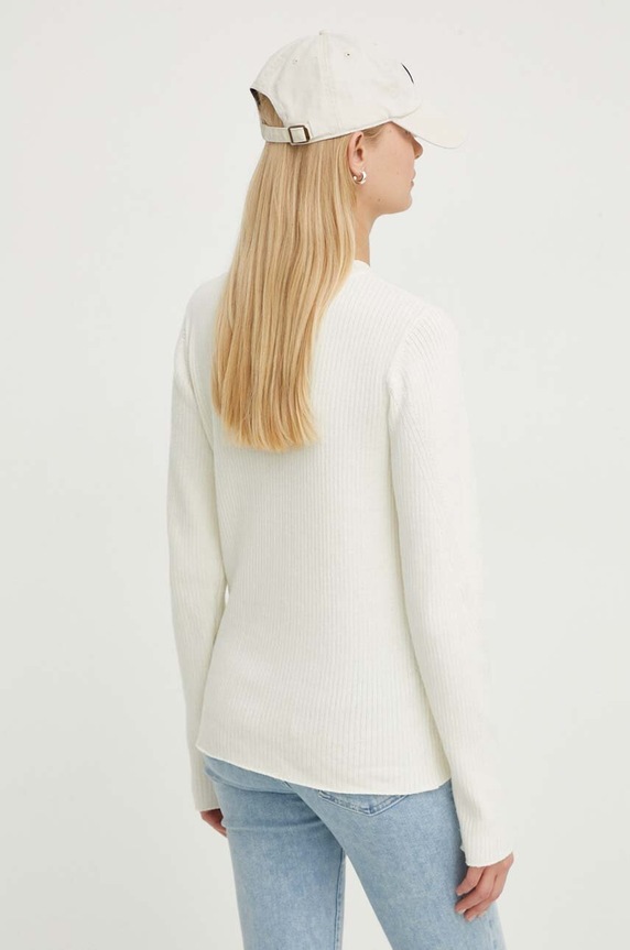 Odzież G-Star sweter z domieszką wełny D24486.D563 beżowy