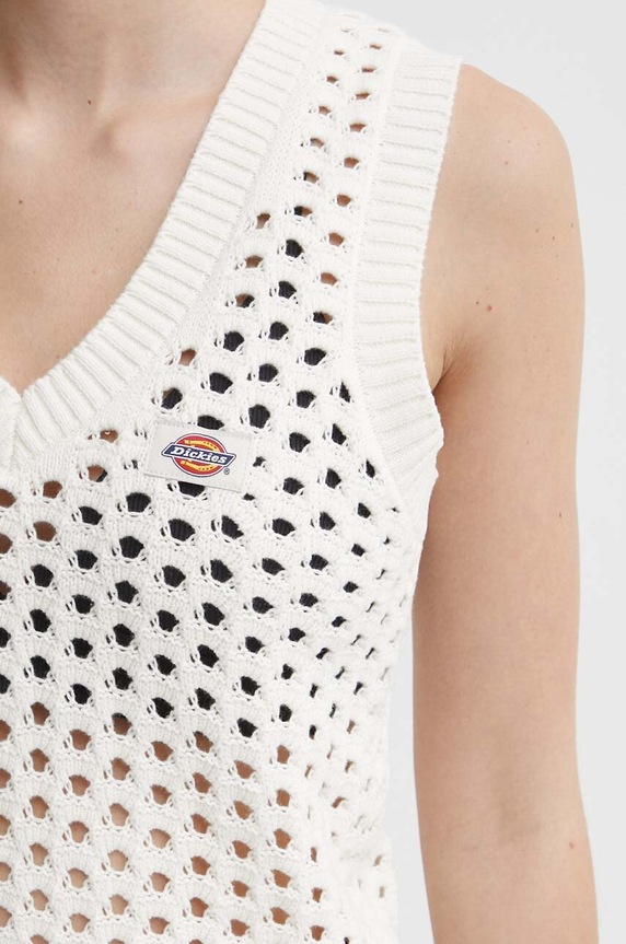 Dickies kamizelka bawełniana INGALLS VEST W beżowy DK0A4YT3