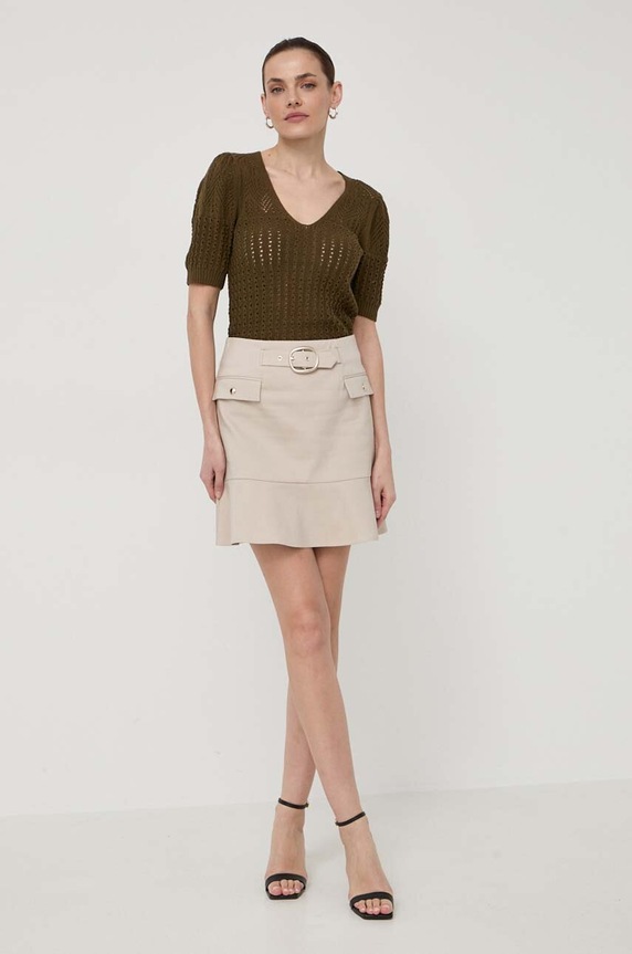 Morgan pulover de bumbac MJUNGLE.JUNGLE verde SS24