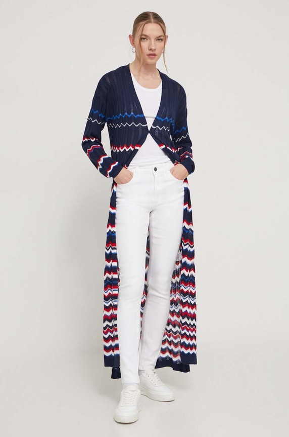 Жилетка Desigual CLOË тънък тъмносин 24SWJF39