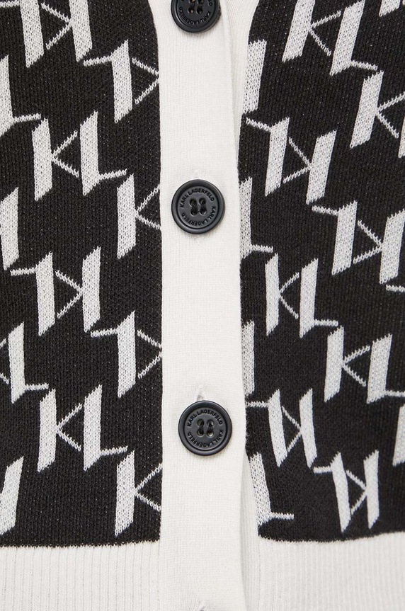 Karl Lagerfeld kardigán 241W2007 fekete