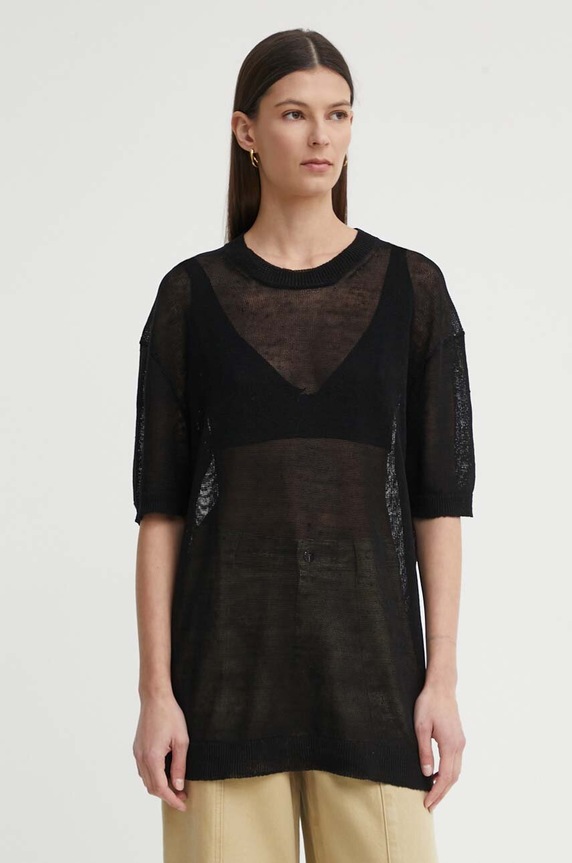AERON tricou de in PLINY uni negru SSTO508505