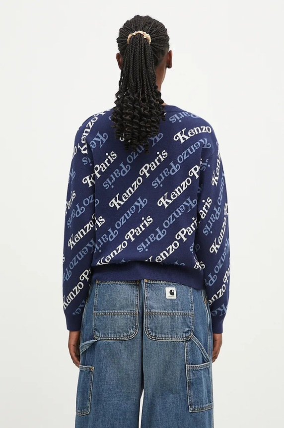 Clothing Kenzo wool blend cardigan by Verdy Cardigan FE52CA4603CB.77 navy