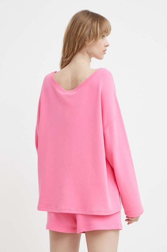 Odzież American Vintage sweter SWEAT HAPY03CE24 różowy