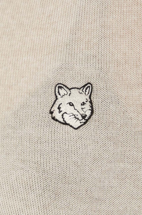 Maison Kitsuné wool cardigan Bold Fox Head Patch Regular Cardigan MW00508KT1036