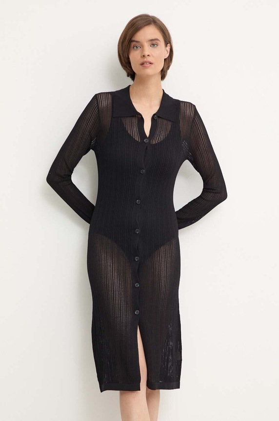 Sandro Ferrone cardigan uni negru SFS138XBDBESS