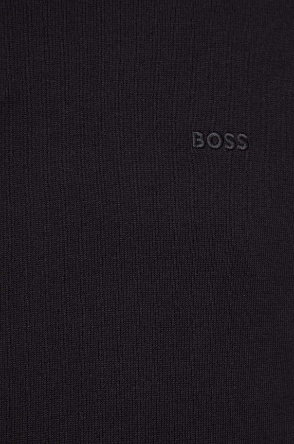 BOSS sweter bawełniany 50506023 czarny