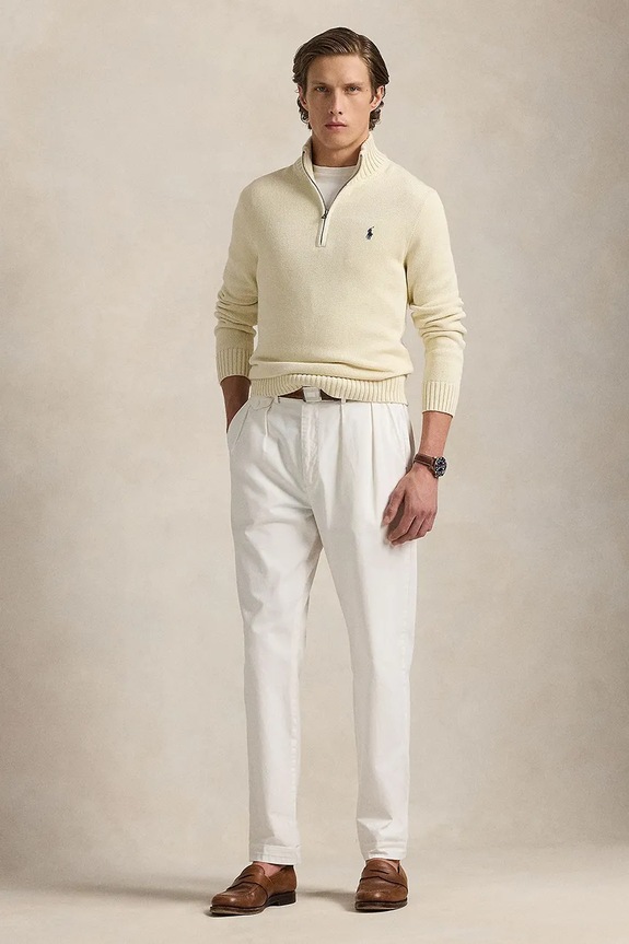 Îmbrăcăminte Polo Ralph Lauren pulover de bumbac 710859939 bej