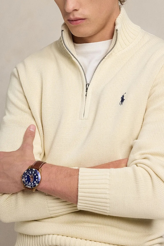 Polo Ralph Lauren pulover de bumbac bej 710859939