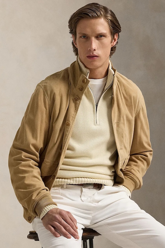 Polo Ralph Lauren pulover de bumbac 710859939 bej