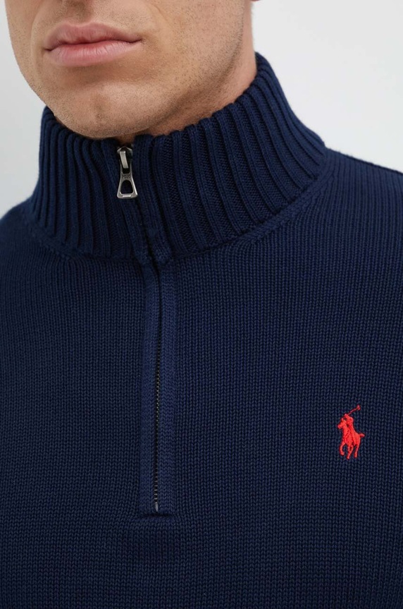 Polo Ralph Lauren sweter bawełniany 710859939 granatowy