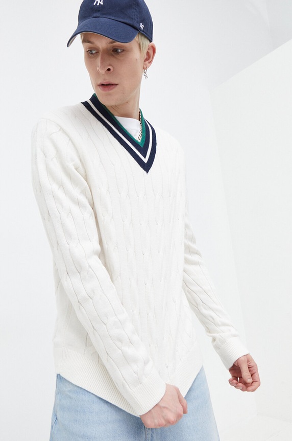 Tommy Jeans sweter pozostałe beżowy DM0DM18363