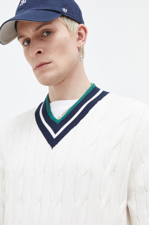 Tommy Jeans sweter beżowy DM0DM18363