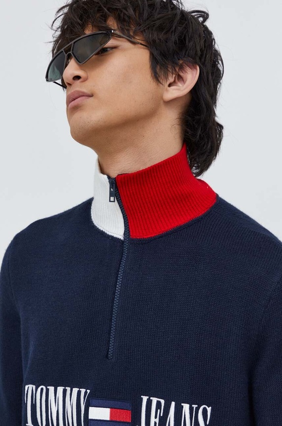 Tommy Jeans sweter granatowy DM0DM18368