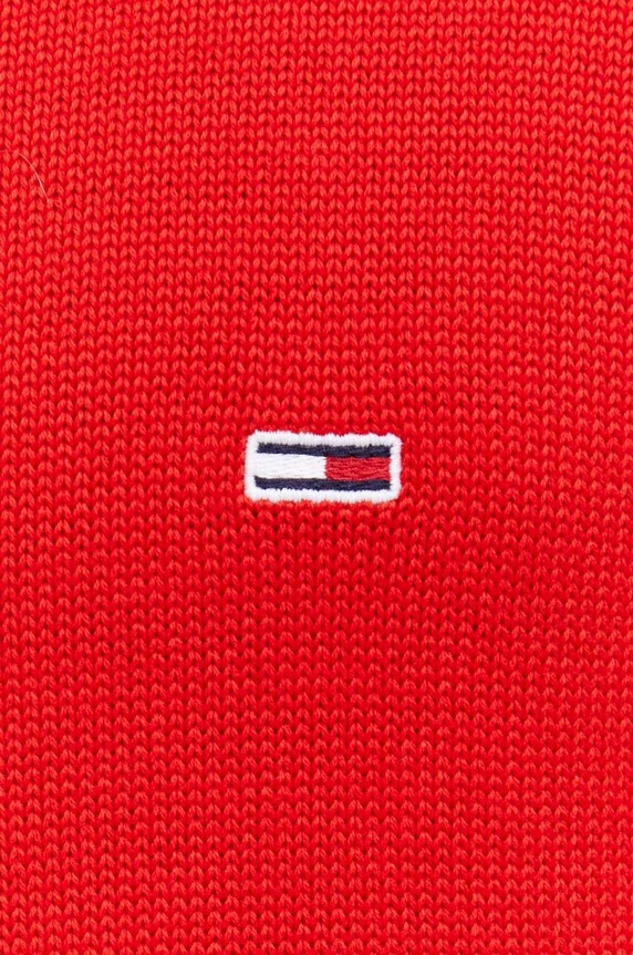 Tommy Jeans sweter bawełniany DM0DM18370 czerwony