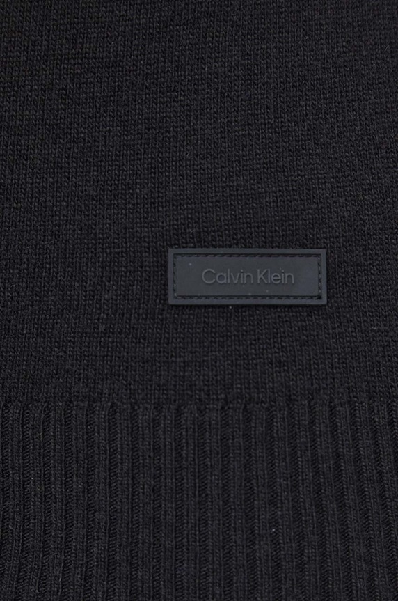 Sveter s prímesou vlny Calvin Klein K10K112540 čierna
