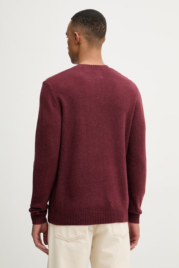 Odzież Levi's sweter męski z wełną A4320 bordowy