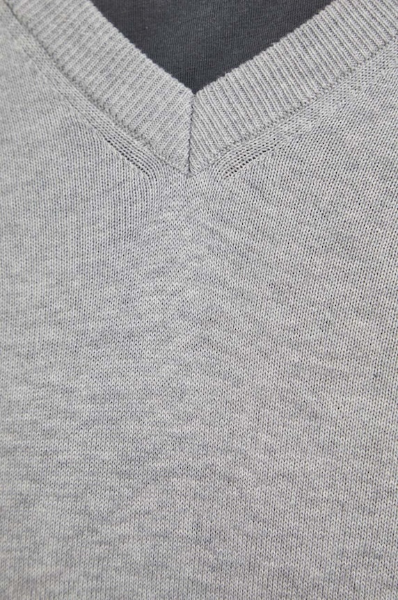 United Colors of Benetton pulover za muškarce od pamuka 1098U4486 siva