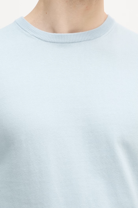 United Colors of Benetton Pulover bărbătesc de bumbac 1098U1I76 albastru