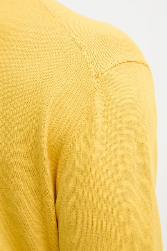 United Colors of Benetton sweter męski bawełniany 1098U1I76 żółty
