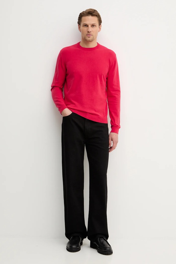 United Colors of Benetton pulover bărbătesc din bumbac 1098U1I76 rosu AA00