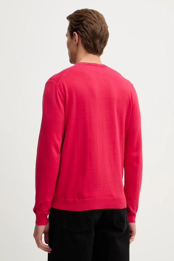 Îmbrăcăminte United Colors of Benetton pulover bărbătesc din bumbac 1098U1I76 rosu