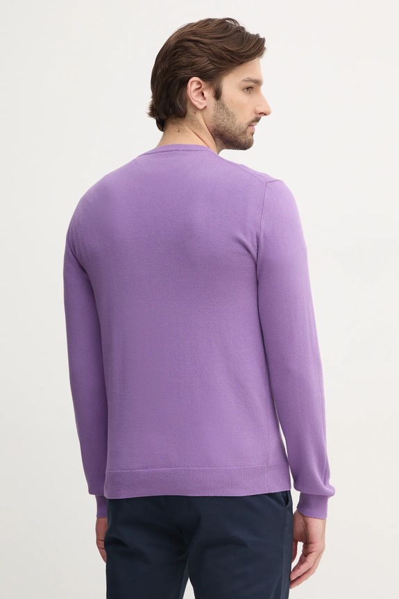 Oblečení United Colors of Benetton svetr pánský bavlněný 1098U1I76 fialová