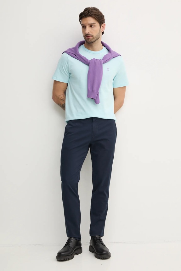 United Colors of Benetton svetr pánský bavlněný fialová 1098U1I76