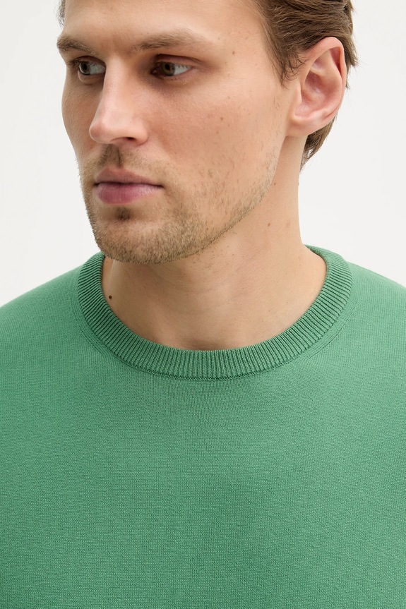 United Colors of Benetton sweter męski bawełniany zielony 1098U1I76