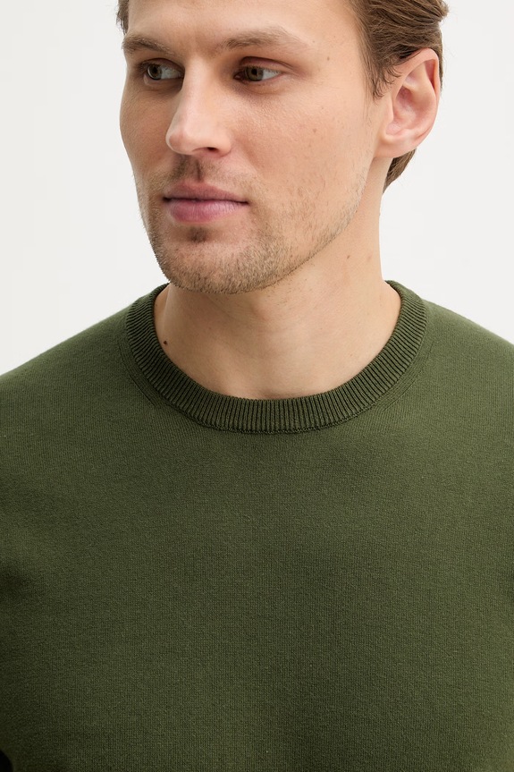 United Colors of Benetton sweter męski bawełniany zielony 1098U1I76