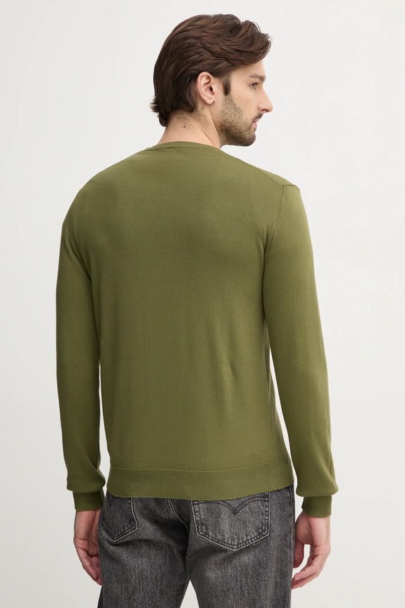 Oblečení United Colors of Benetton svetr pánský bavlněný 1098U1I76 zelená