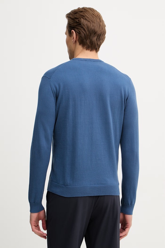 Îmbrăcăminte United Colors of Benetton pulover bărbătesc din bumbac 1098U1I76 albastru