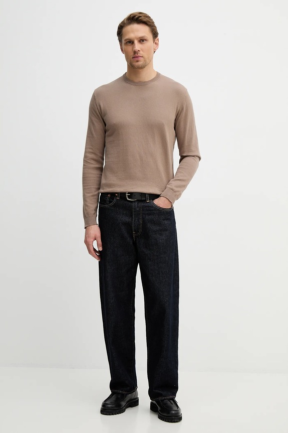 United Colors of Benetton pulover bărbătesc bumbac 1098U1I76 maro AA00