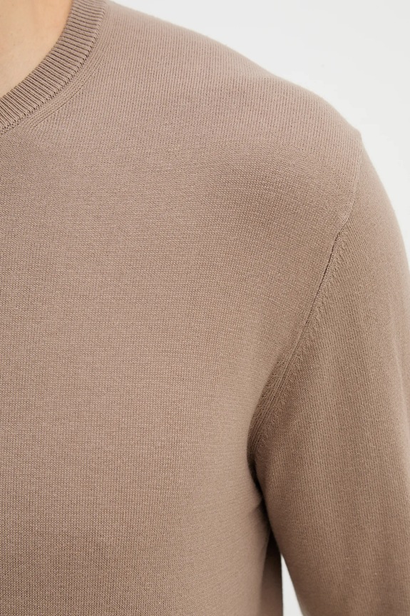 United Colors of Benetton pulover bărbătesc bumbac 1098U1I76 maro