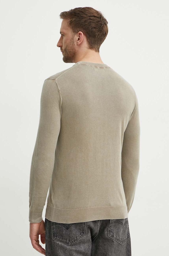 Odzież Guess sweter z domieszką jedwabiu CHESLEY M4GR06.Z3DN1 zielony